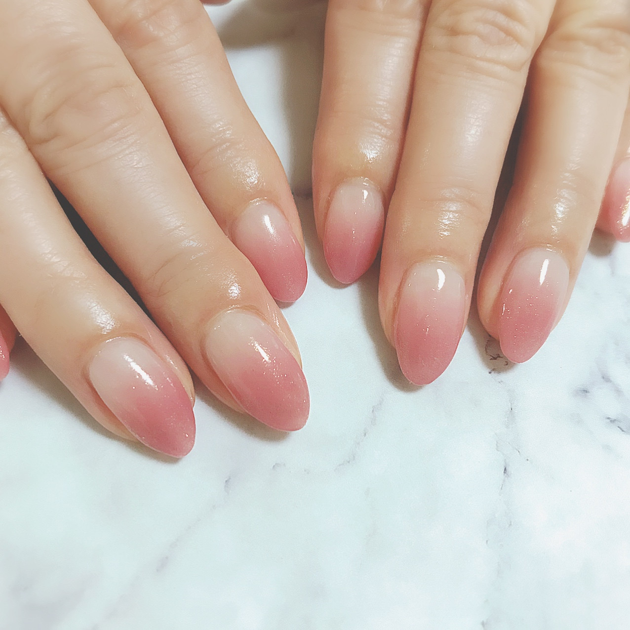 くすみピンクグラデーション Feline ネイルサロン スクール 東御市 上田市