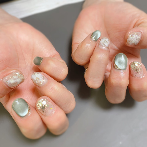マグネット×ニュアンスネイル