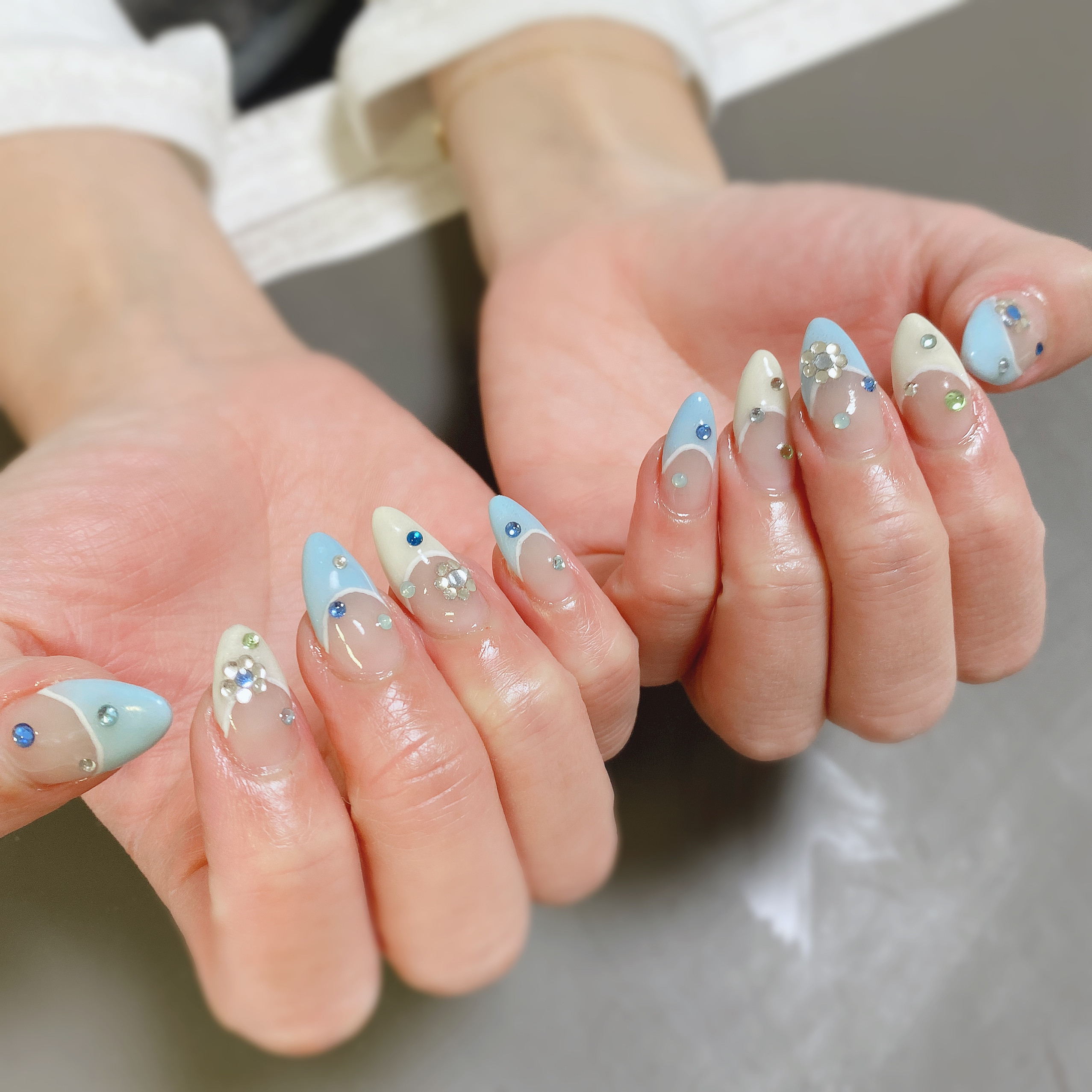 フレンチ×ストーンネイル