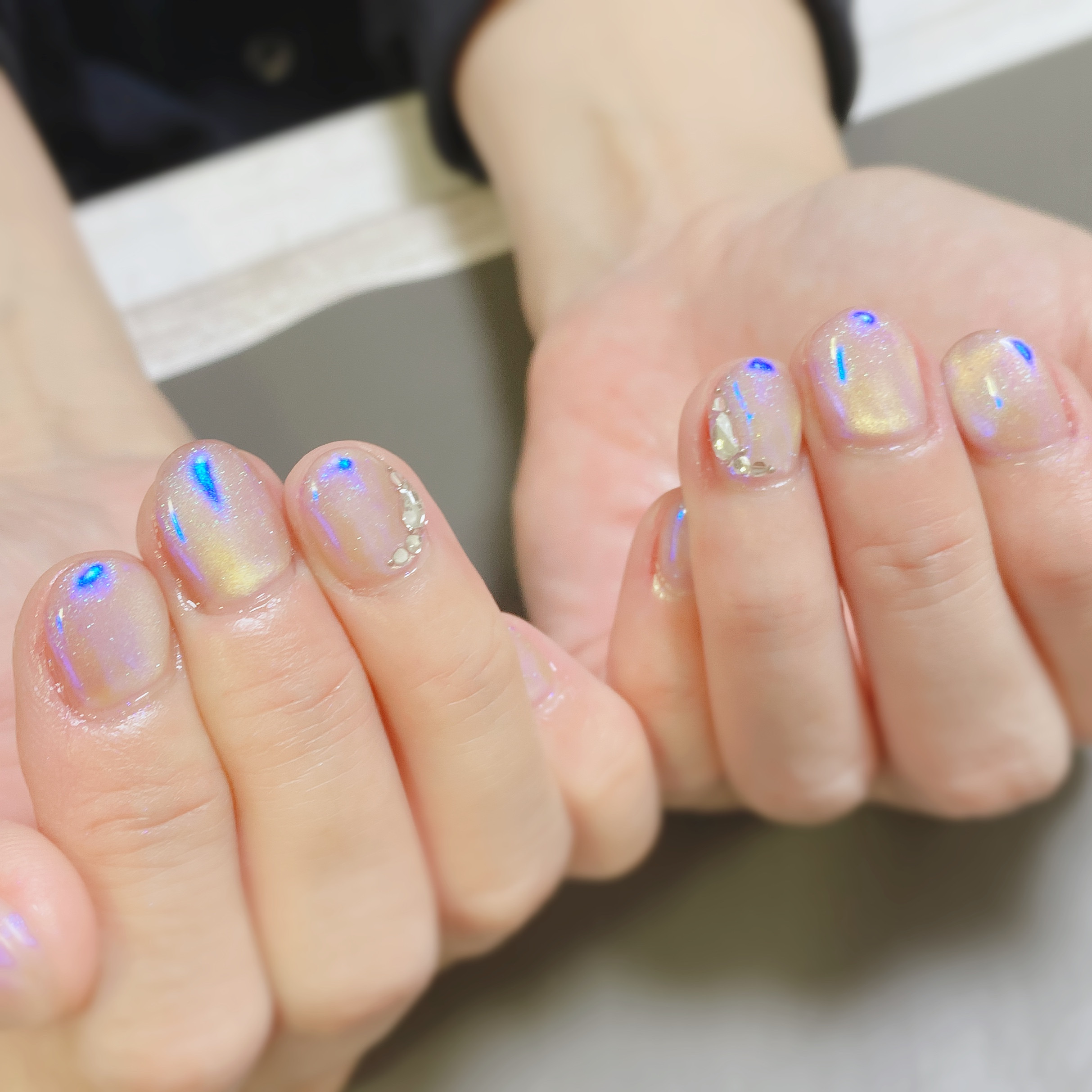 マグネット×オーロラネイル