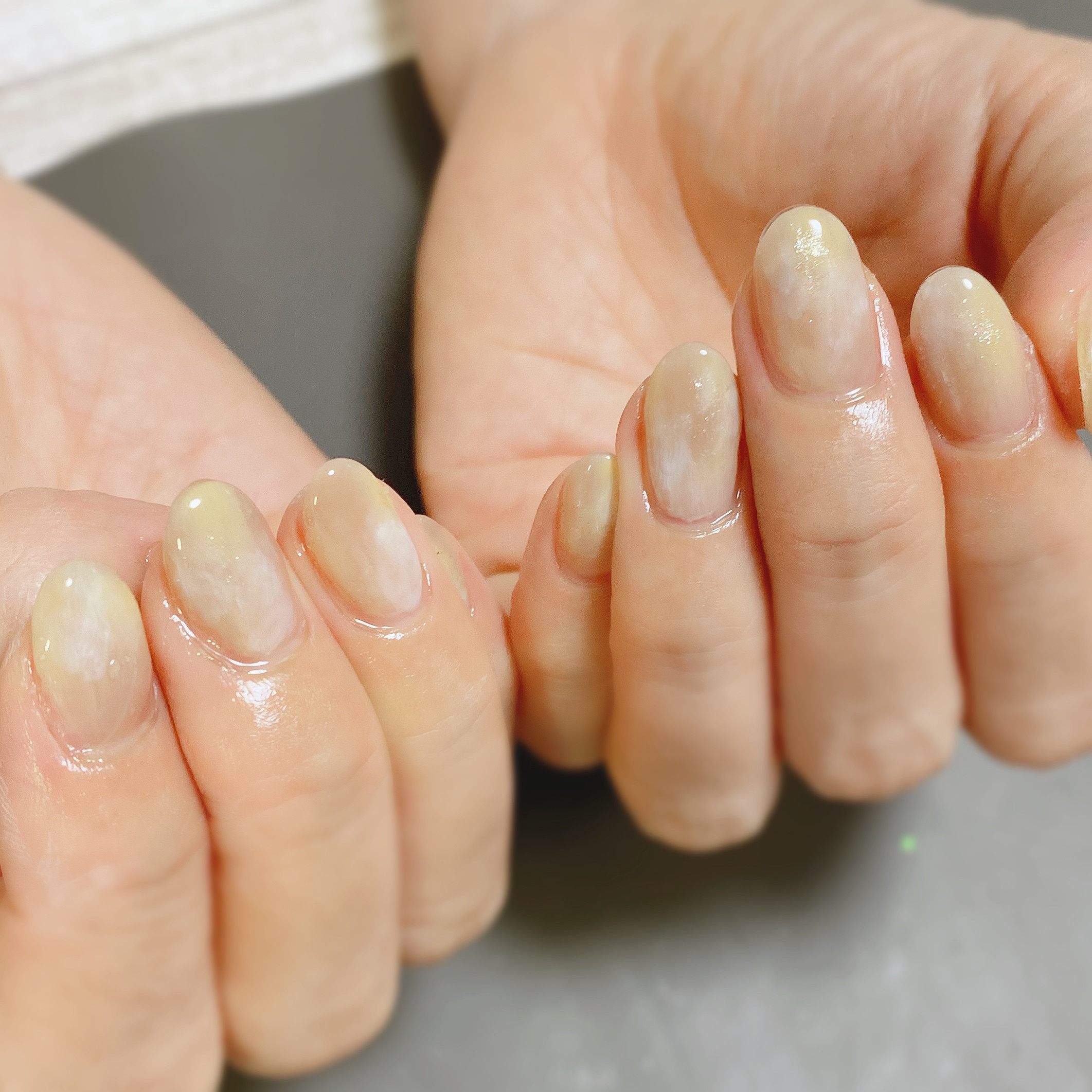 イエローニュアンスネイル