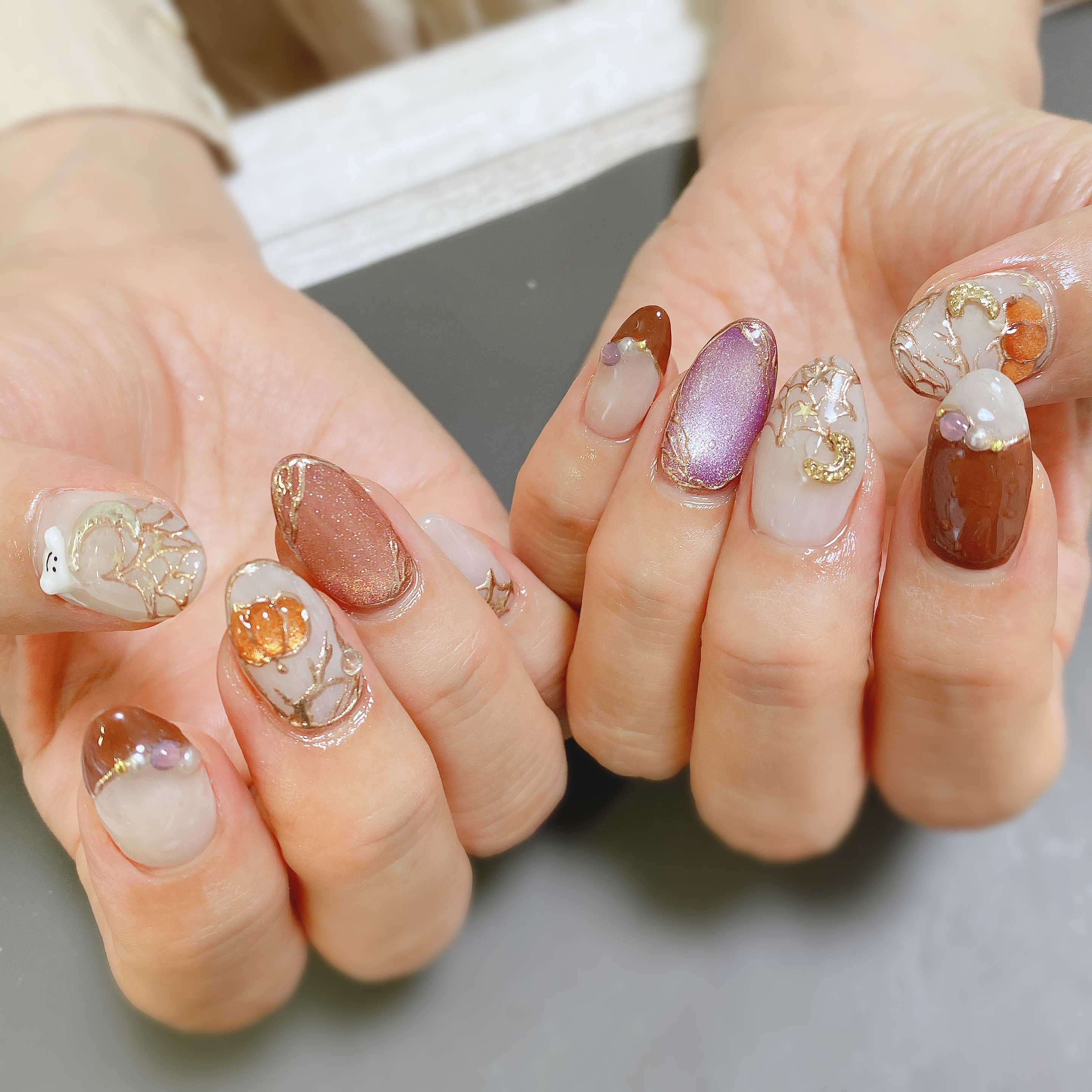 ハロウィンネイル