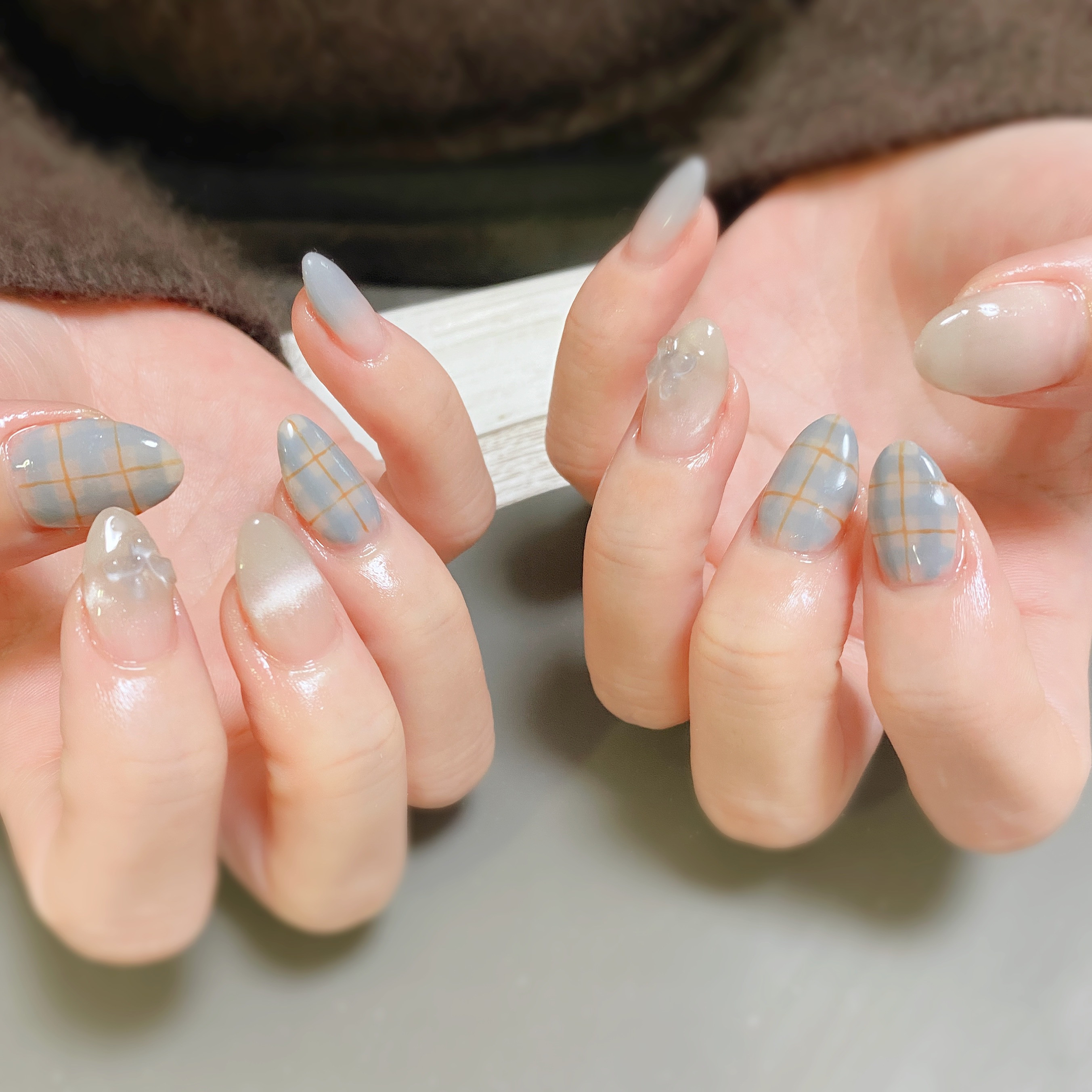 チェックネイル