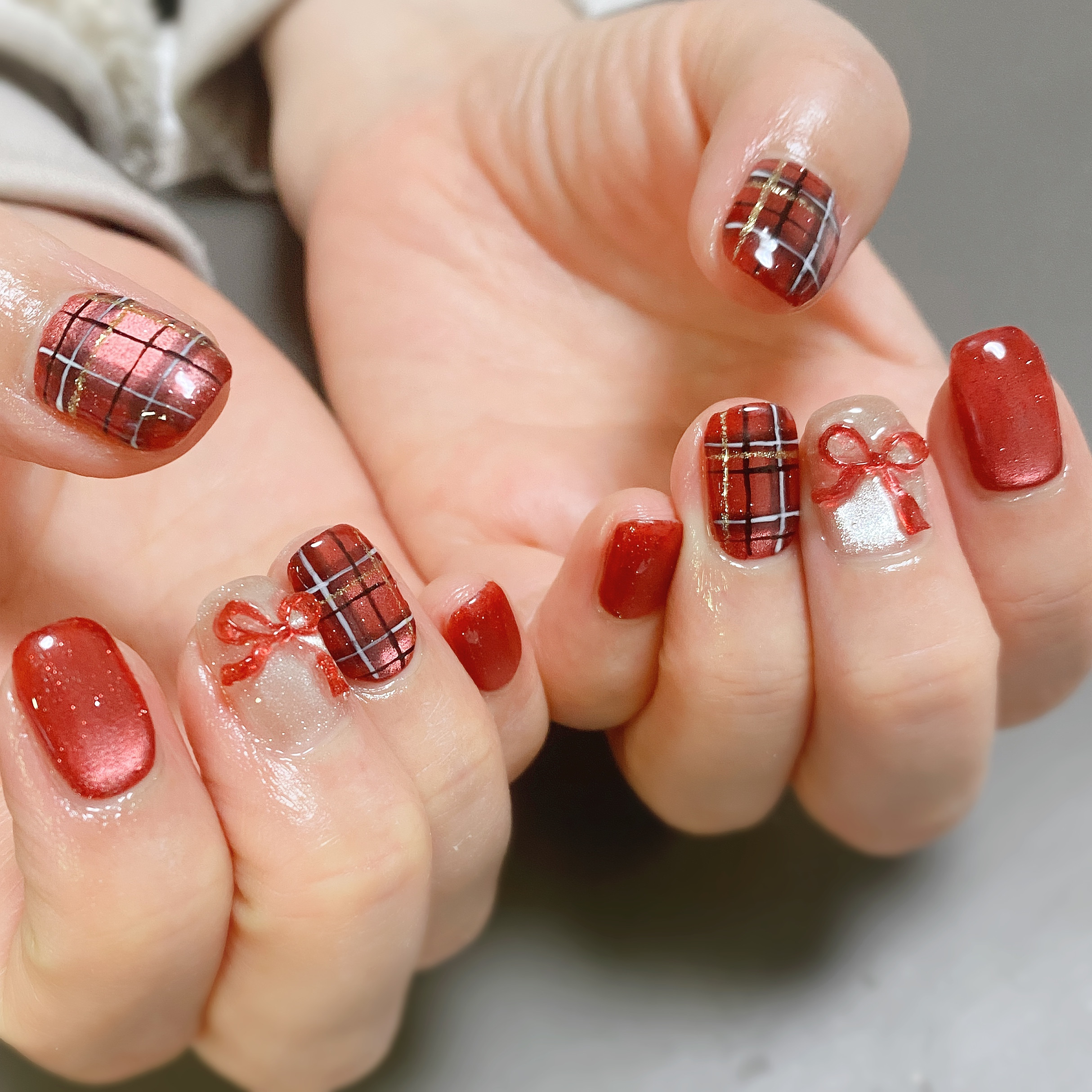 チェックネイル