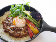 野菜たっぷり和風キーマカレーリゾット