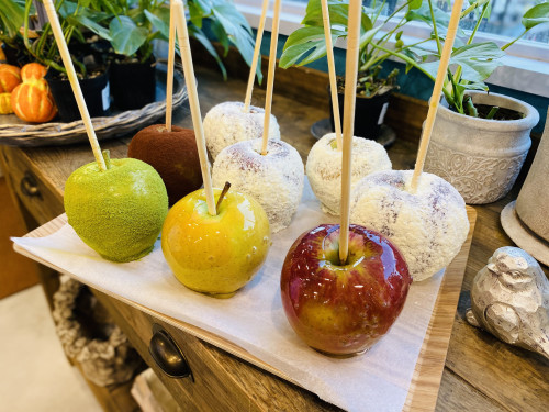 【Cafe Stem】新メニュー りんご飴登場！
