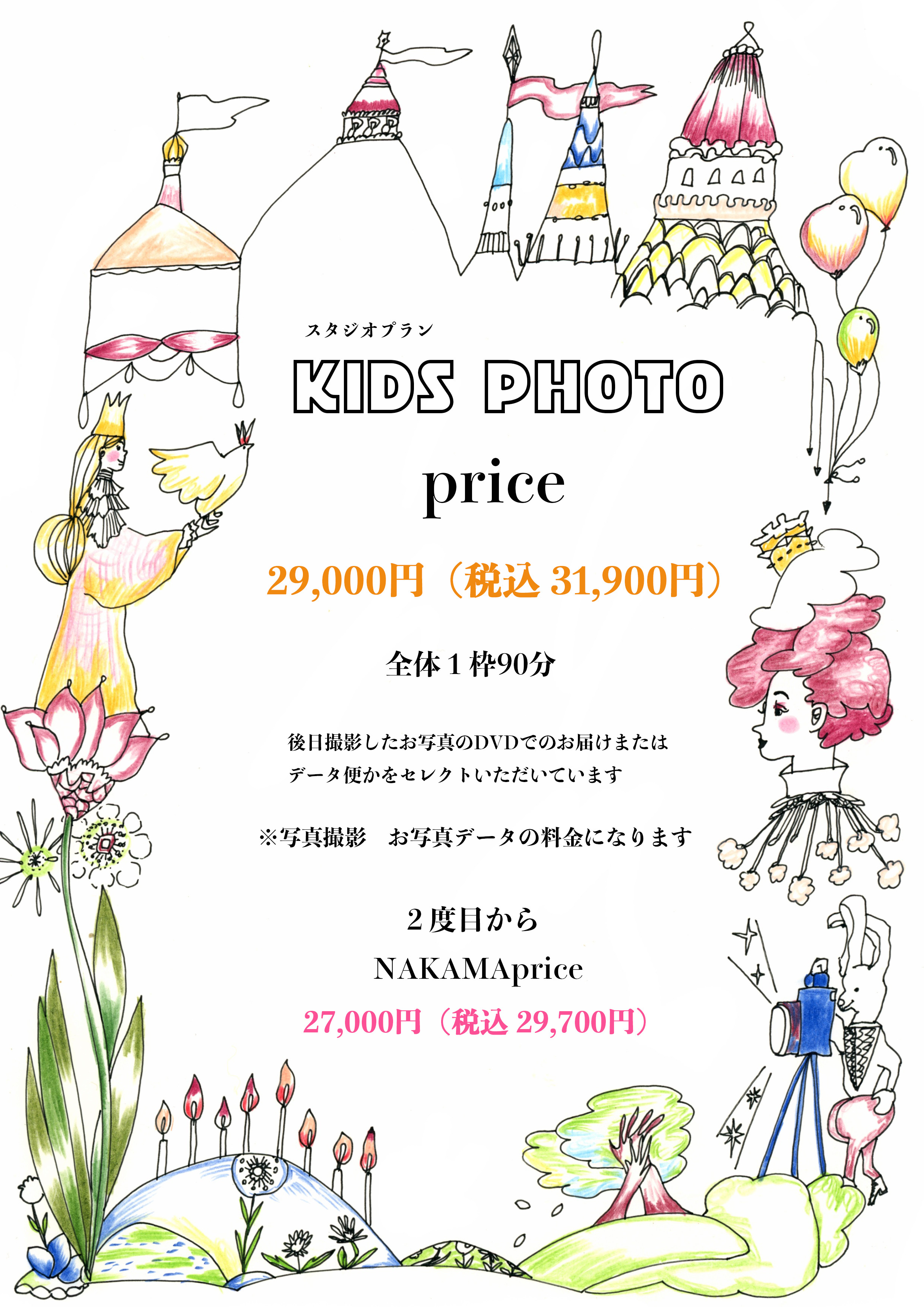 kids撮影料金
