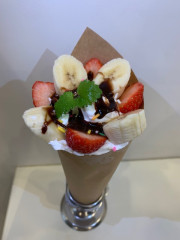 チョコいちごバナナクレープ
