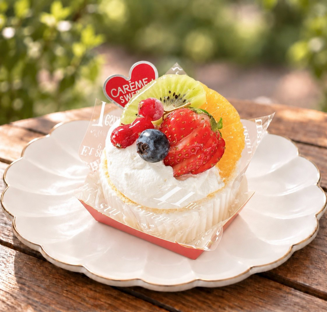 たっぷりフルーツの生クリームロール