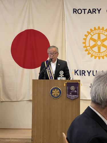 堀込年度スタート　初例会・入会式