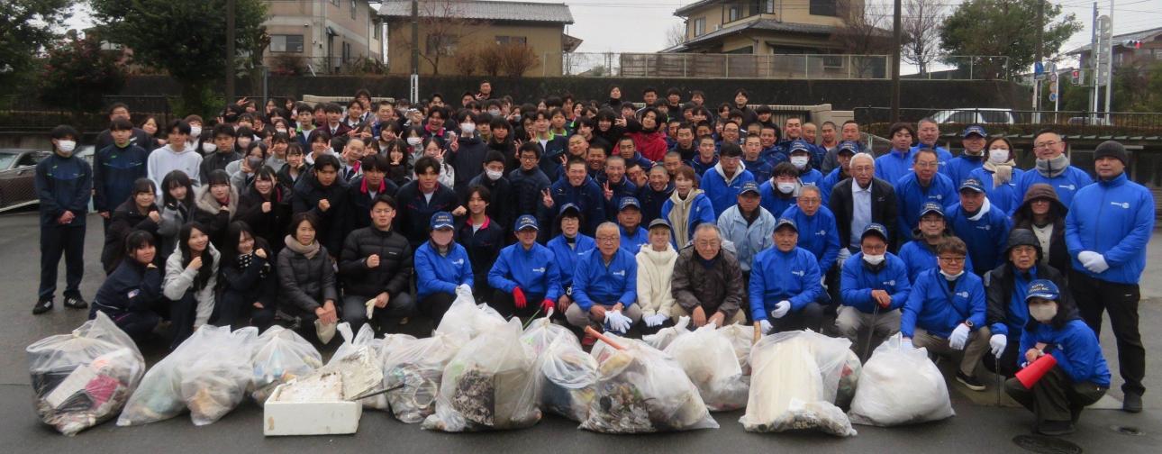 桐生清桜高校との合同早朝清掃開催
