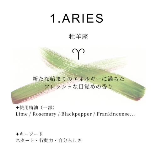 星の巡り、からだの巡り ー 季節の星座アロマトリートメント