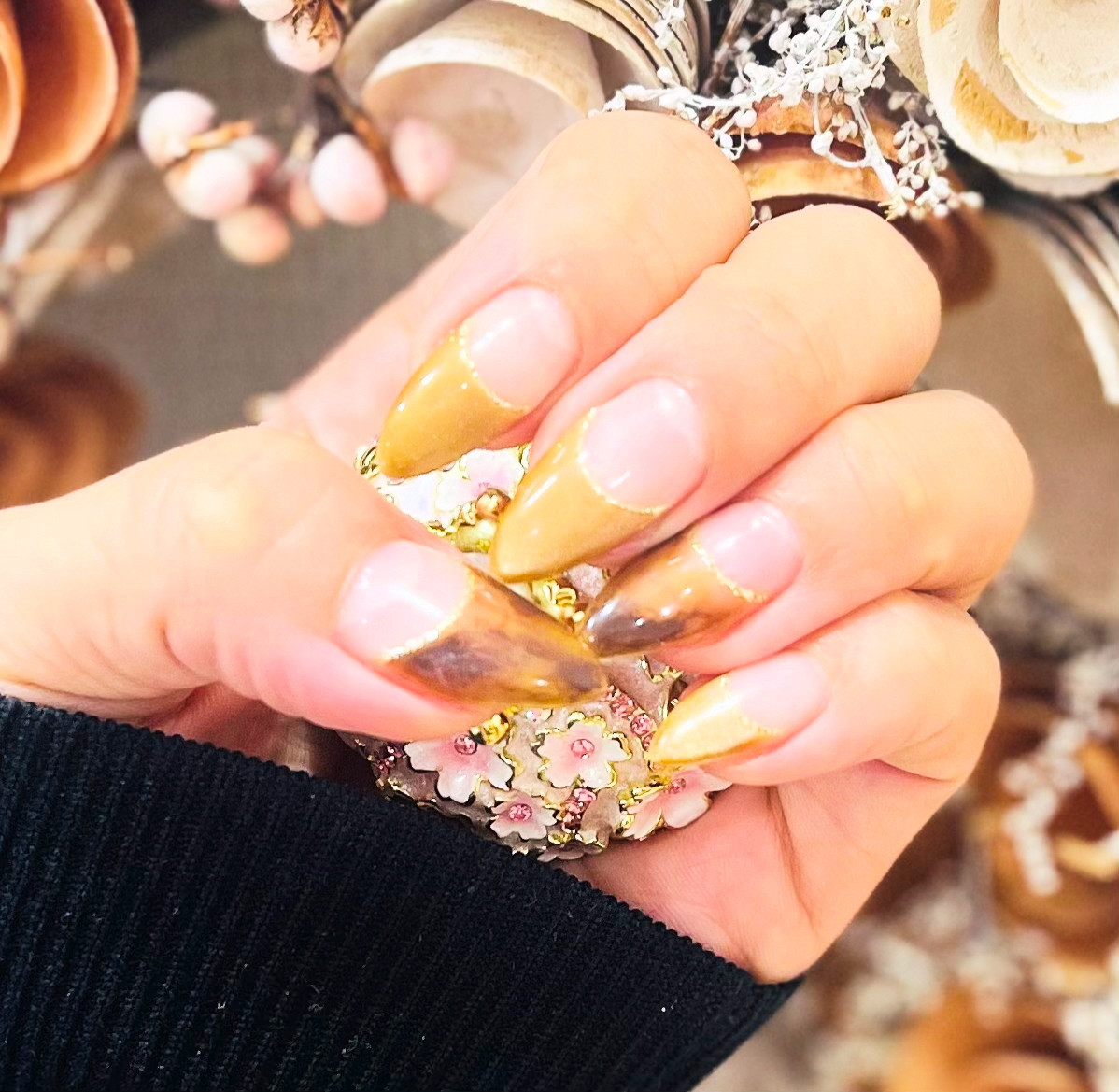 べっ甲ネイル💅✨