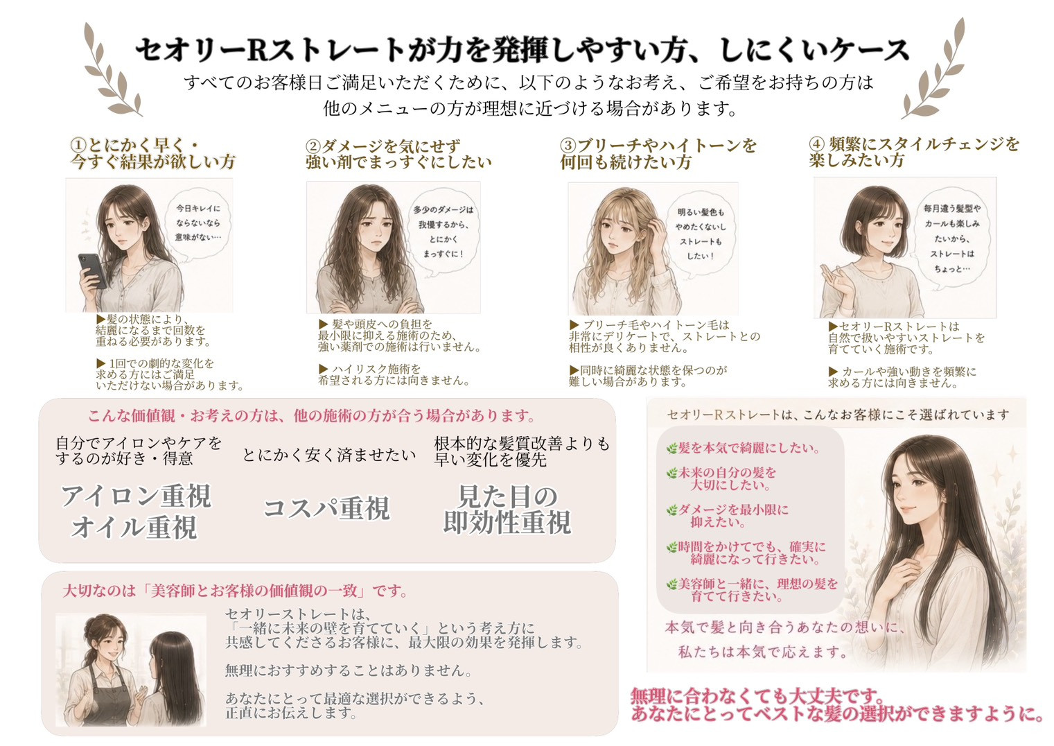 🍀セオリーRストレートパーマをご検討の方へ