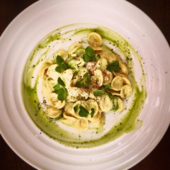 ディナーのパスタ