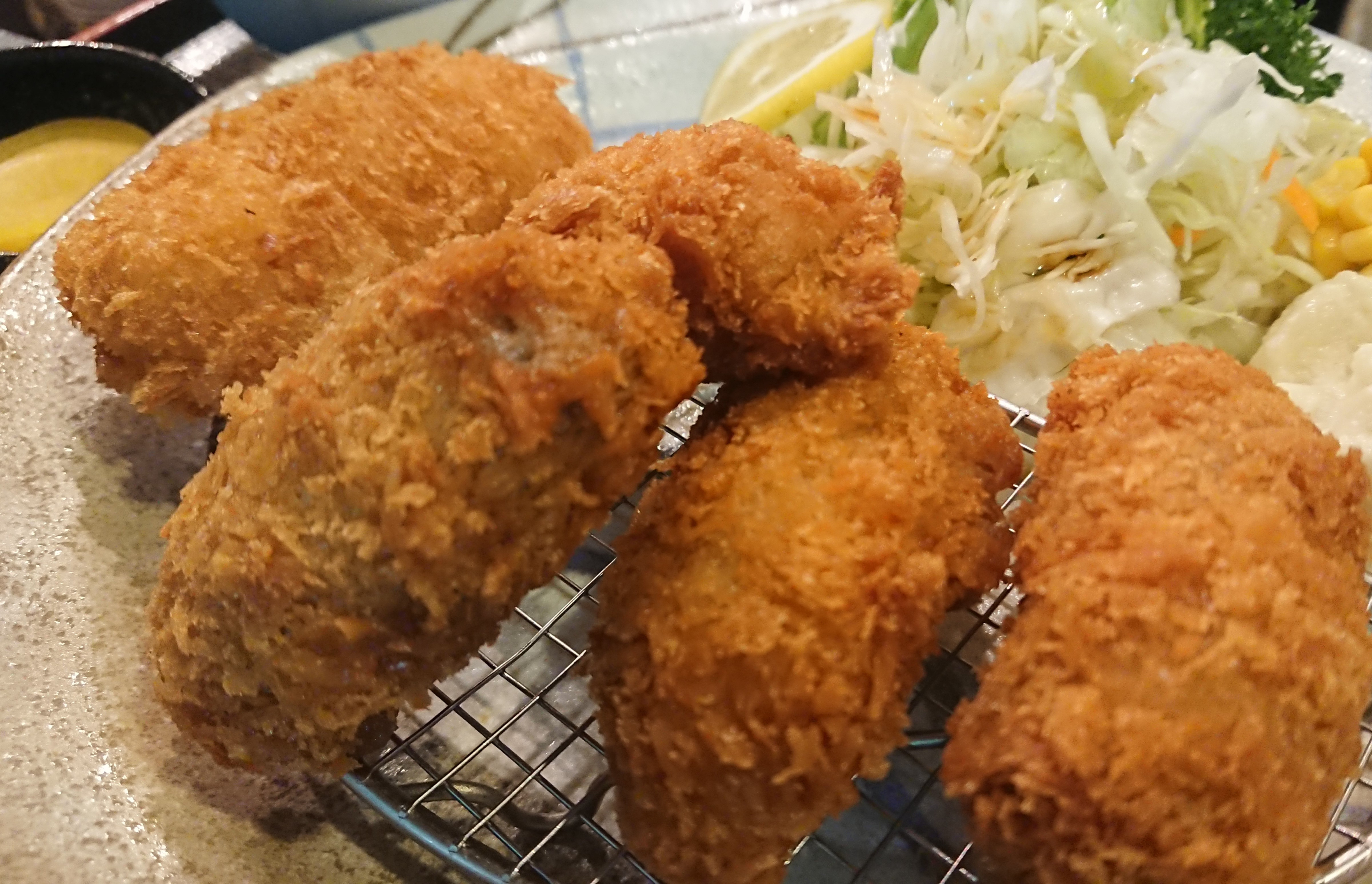 広島産カキフライ定食