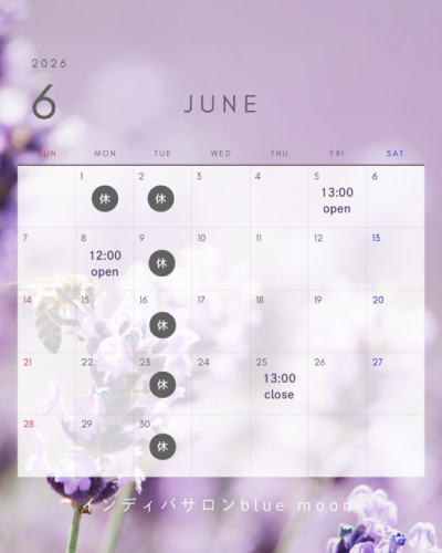 ●●６月の店休日●●