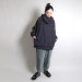 sug24250　terry nap warm neck hoodie