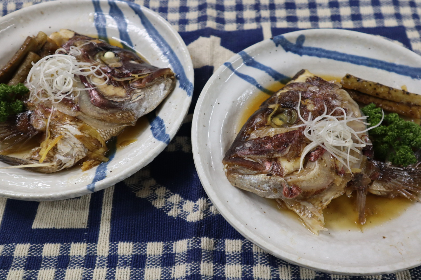 鯛のカブト煮
