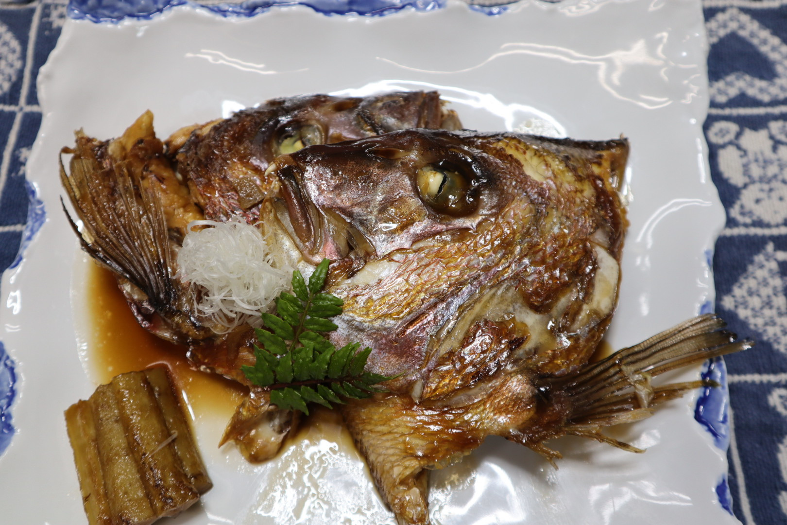 鯛のカブト煮