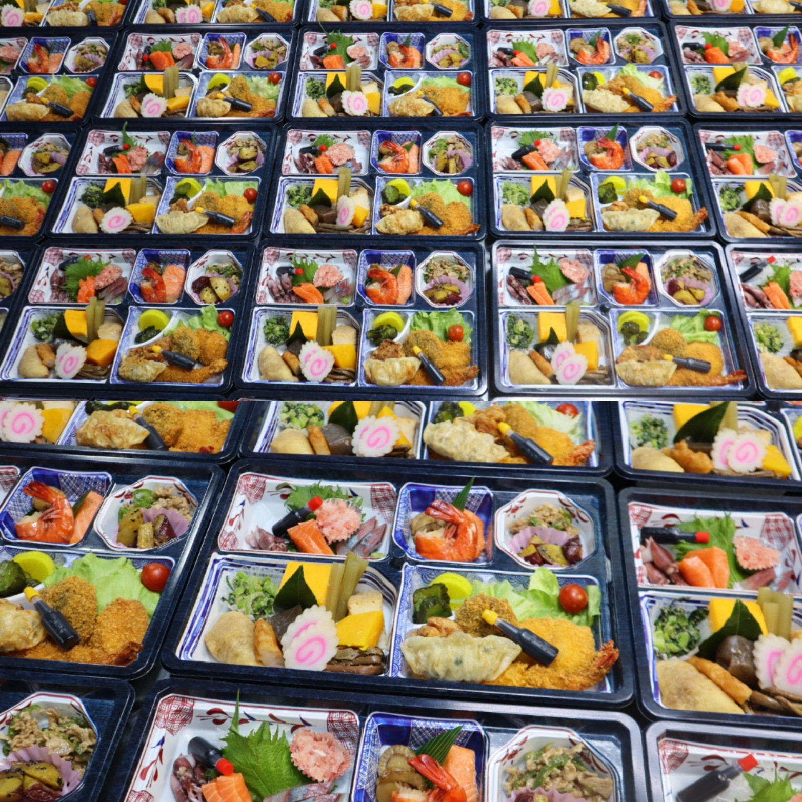 たくさんのパック料理、町内会でのご利用でした