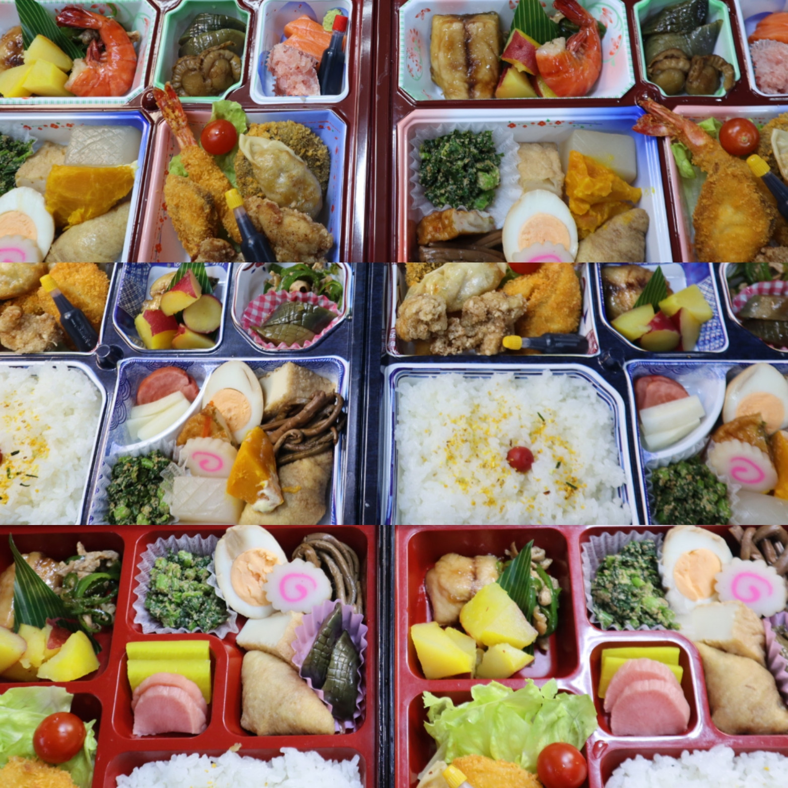 値段別にたくさんお弁当を作りました