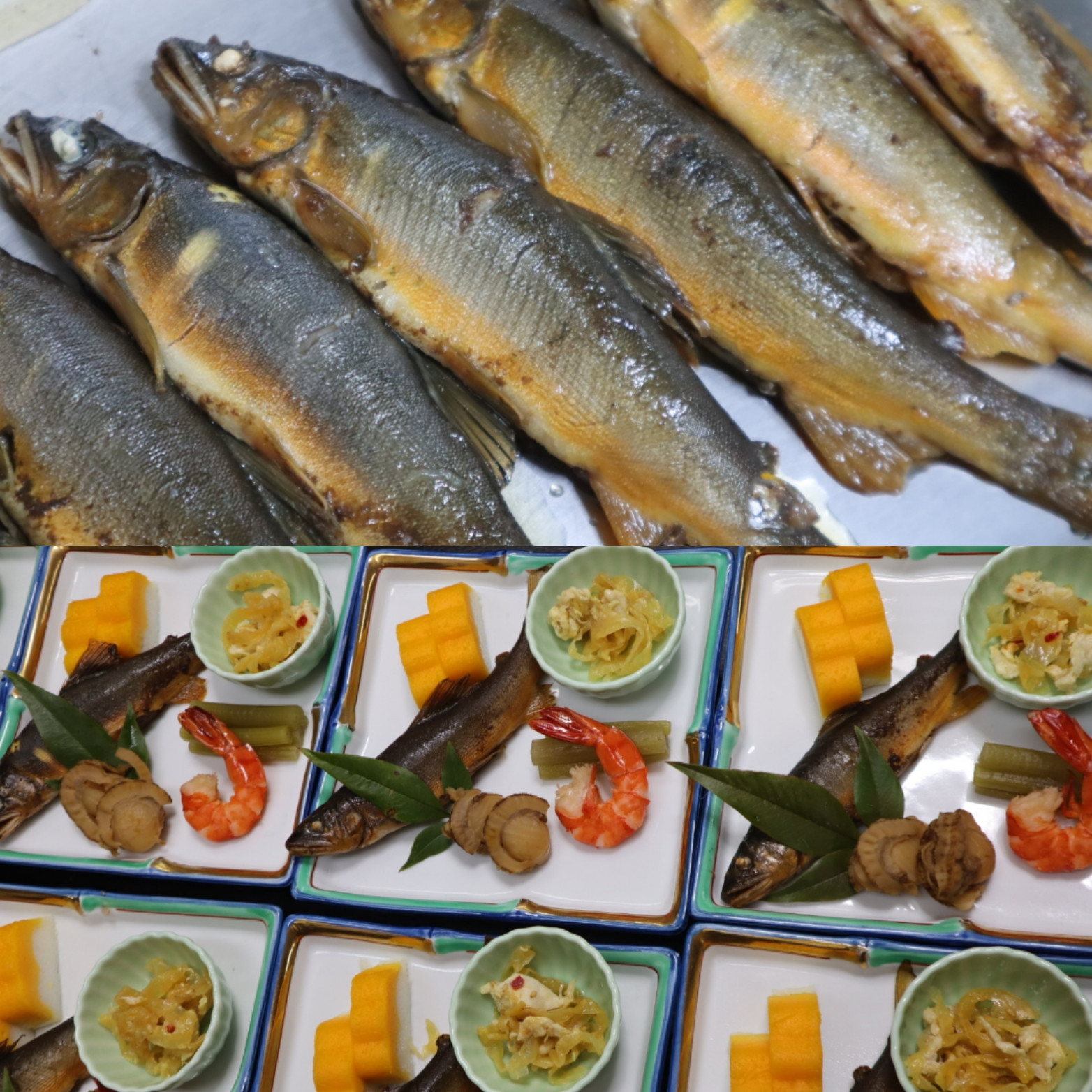 自家製鮎の甘露煮