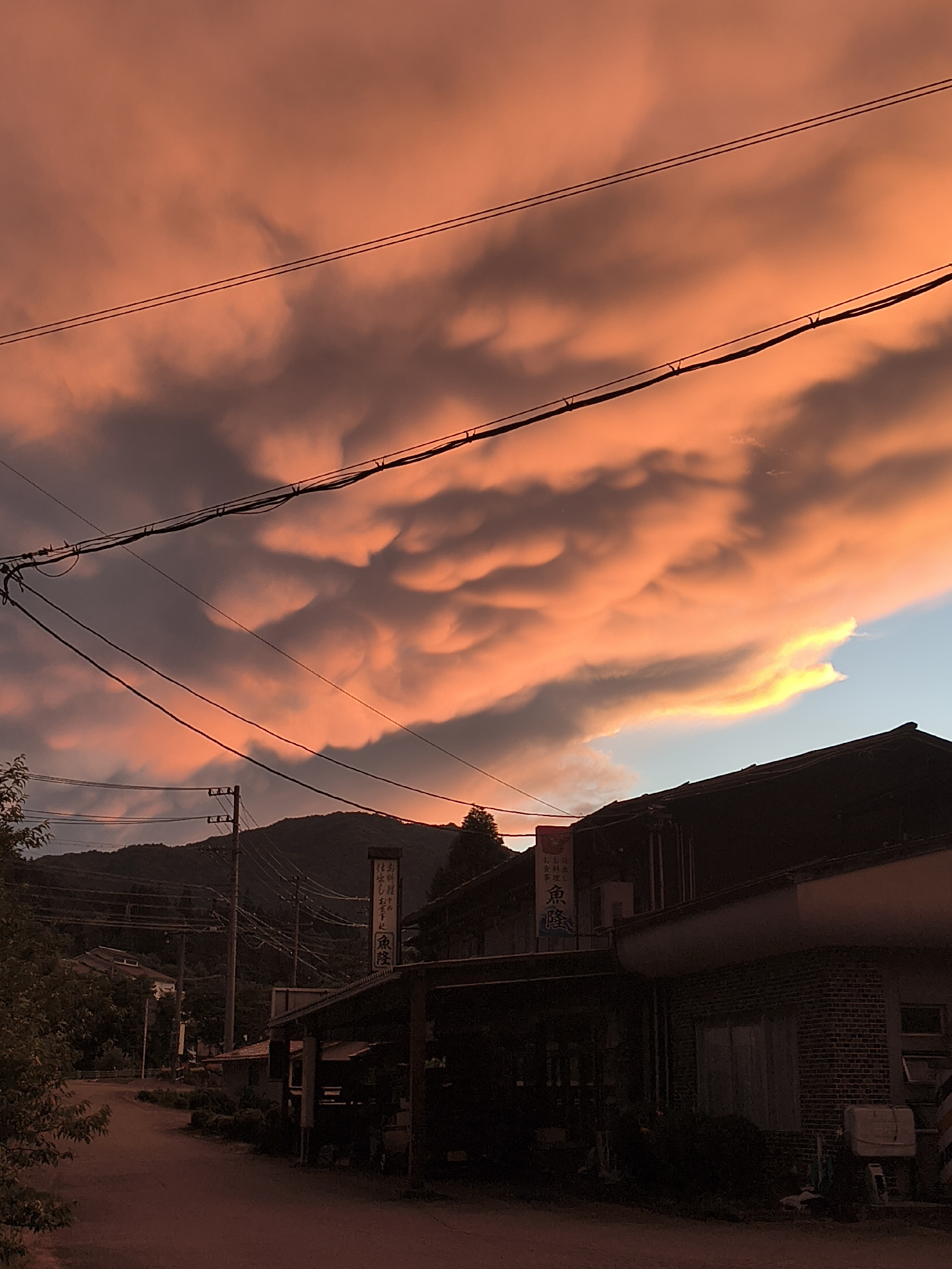 今日の夕焼け
