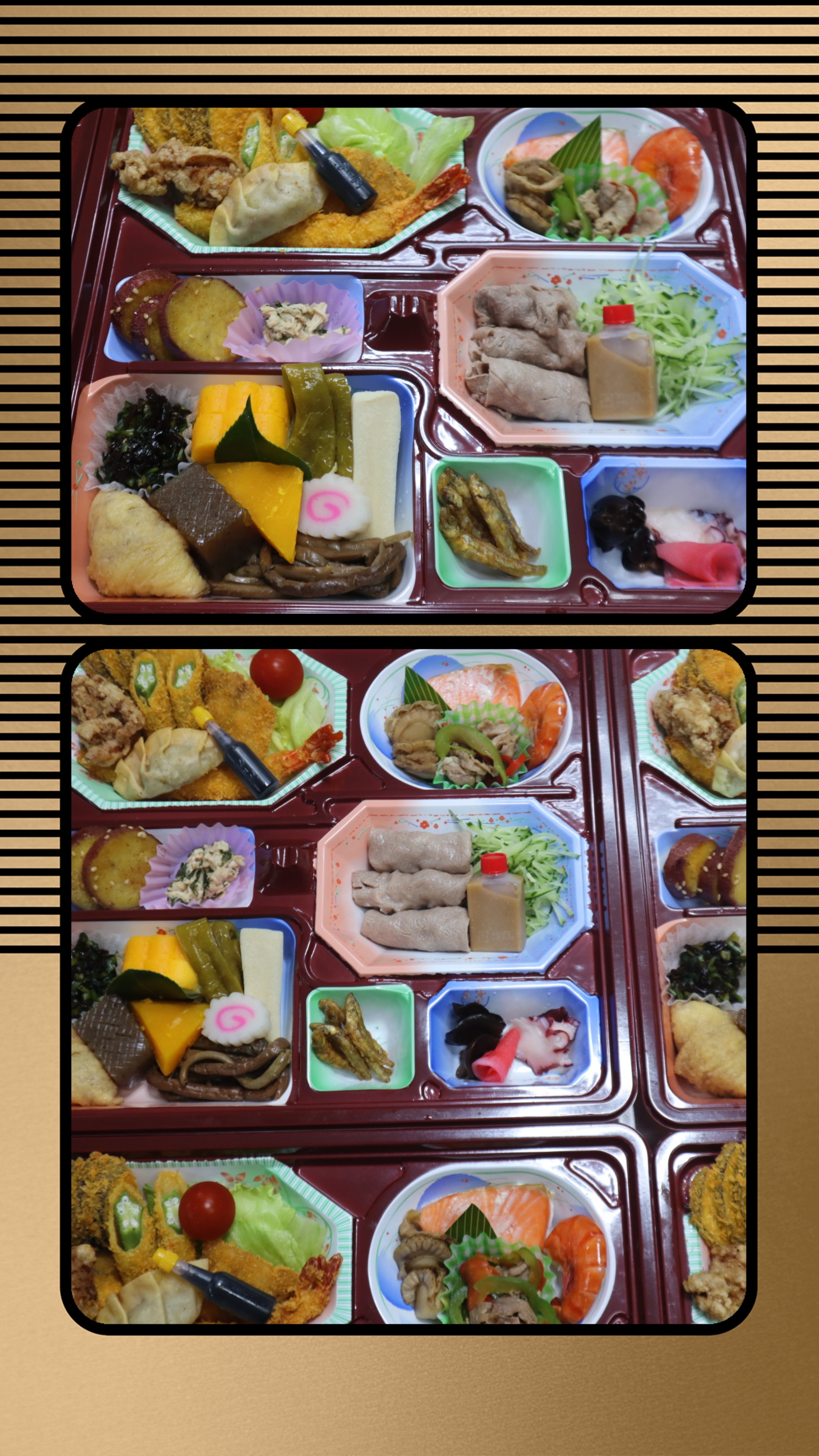 本日ご利用の例大祭のパック料理です