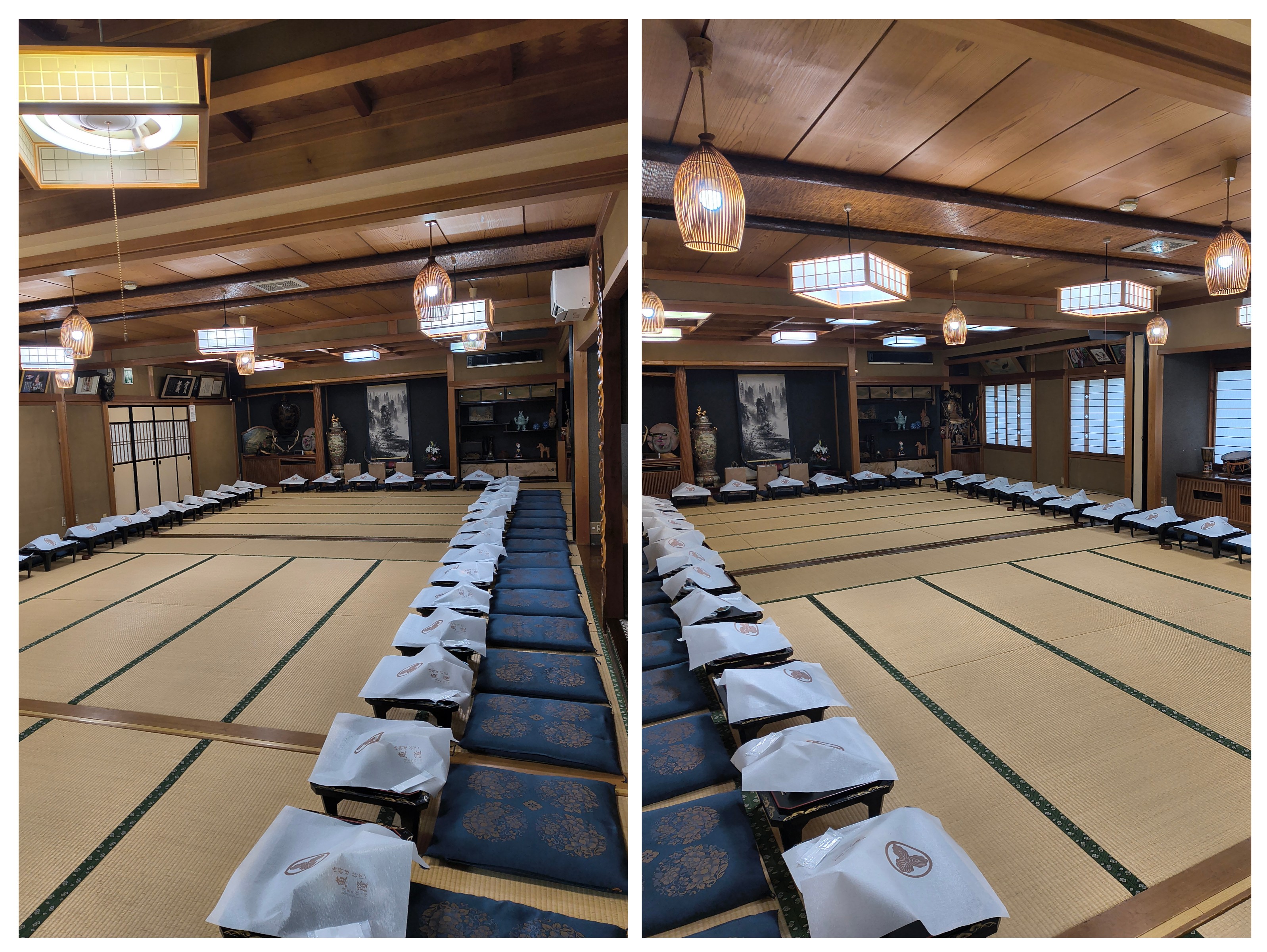 お膳形式の宴会ありがとうございます