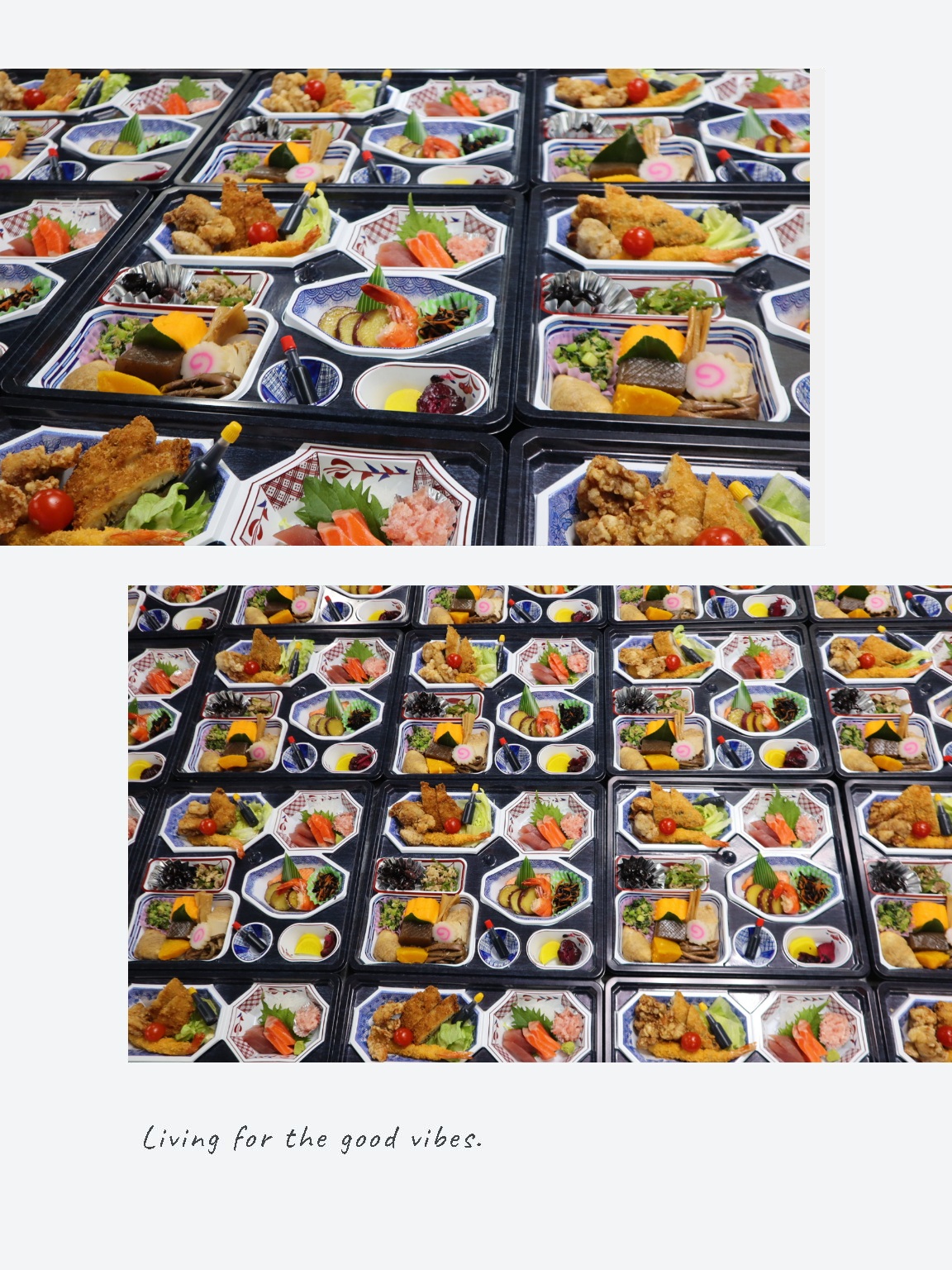 昨年に引き続きパック料理ありがとうございます