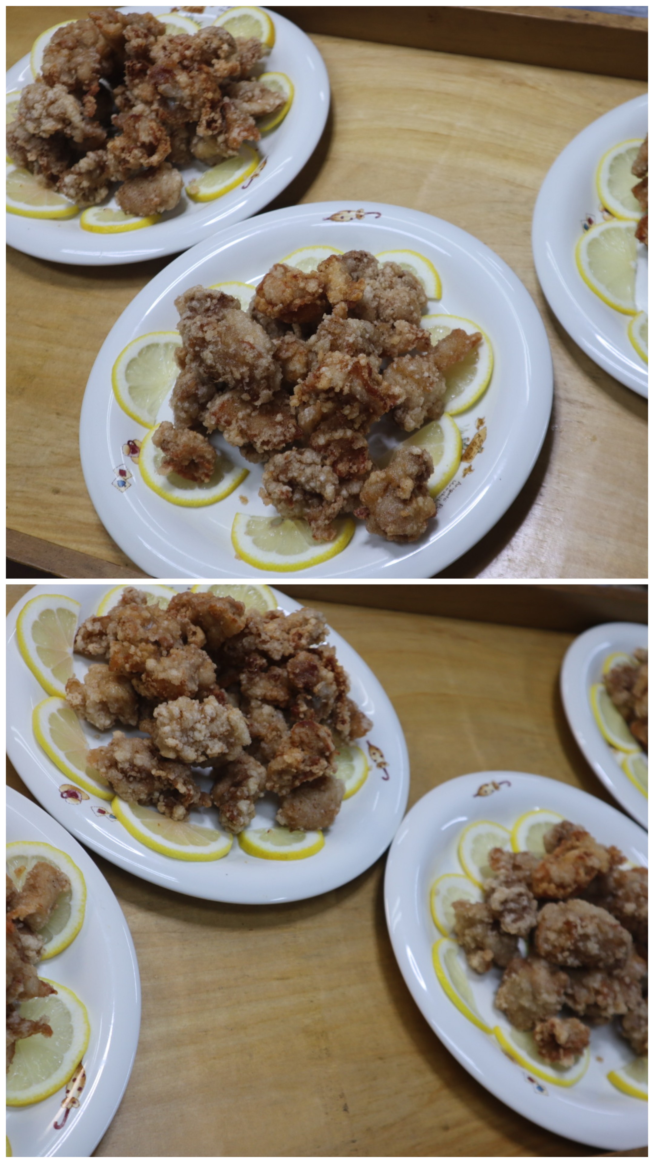 鶏の唐揚げ山盛りです