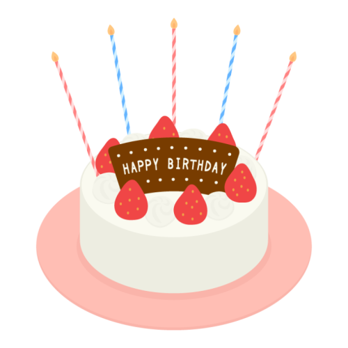 バースデーケーキ宿泊の際にご予約お受けできます。