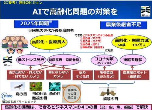 弊社のビジョン（高齢化課題の対策手法）