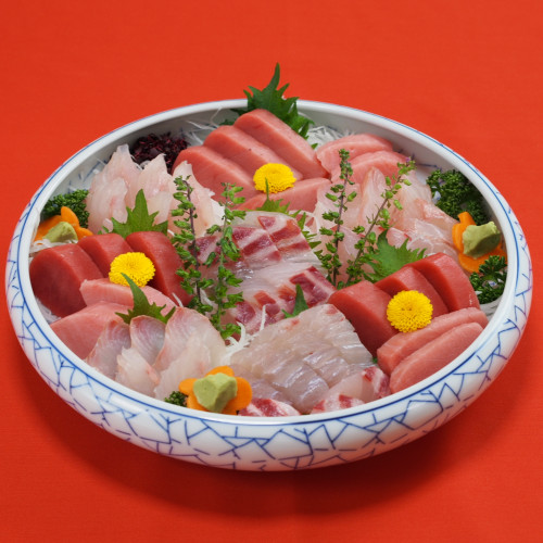 ホームパーティーセットのお刺身の盛り合わせ