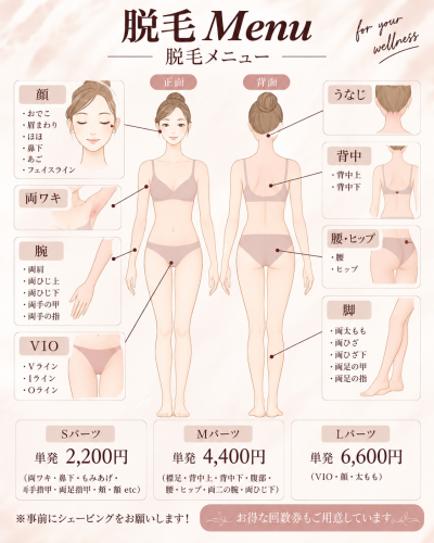 やさしい色合いの脱毛メニュー案内.png
