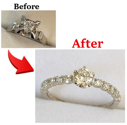 立爪ダイヤの婚約指輪リフォーム　更新しました！