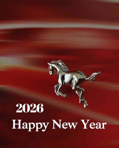 2026年 ”うま”くいく年になりますように！干支のブローチ