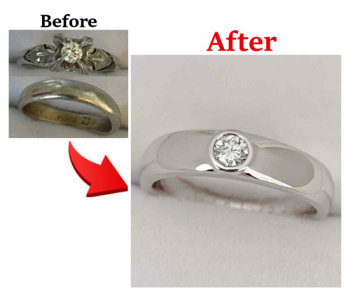 受け継いだダイヤと結婚指輪を一つに｜溶かして作るセカンドマリッジリング　更新しました！