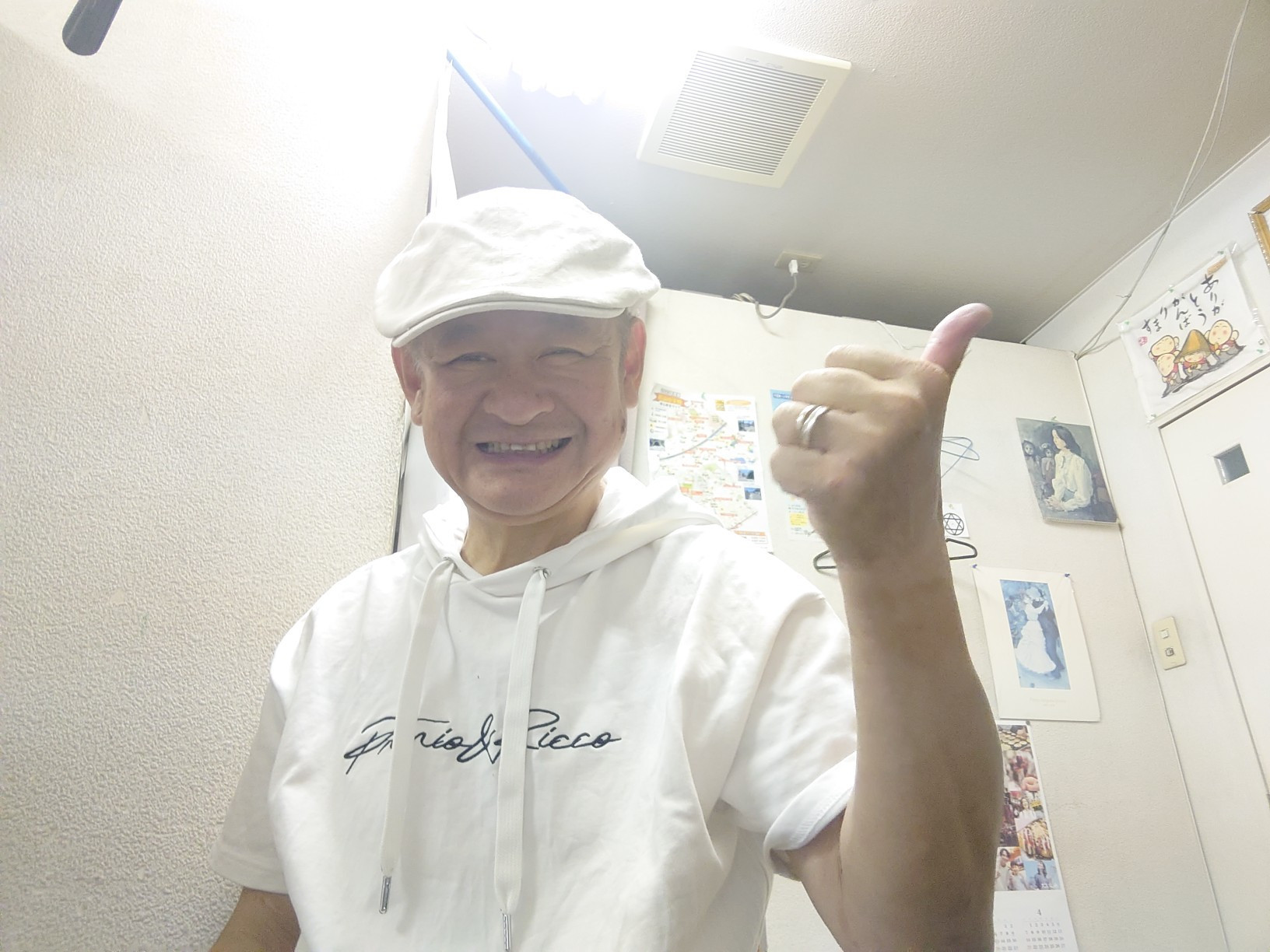 白い帽子、お気に入り中