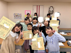 来週は英語読上算・暗算検定です　検定結果・賞状配布