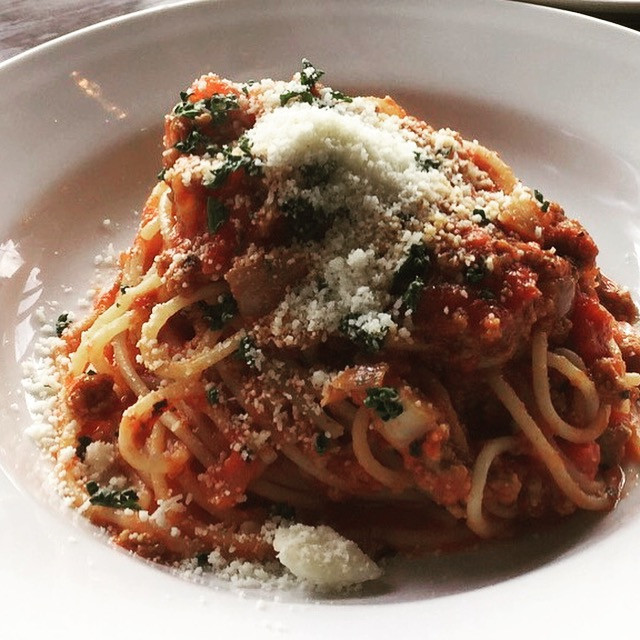 人気のミートスパゲッティ