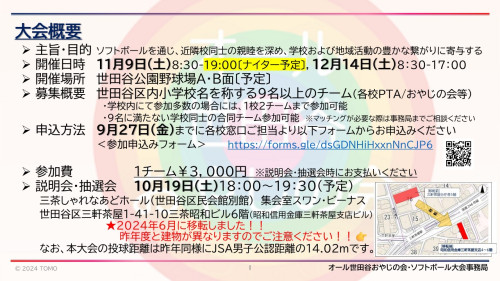 〔募集概要〕2024年度・第11回オール世田谷ソフトボール大会_1.jpg