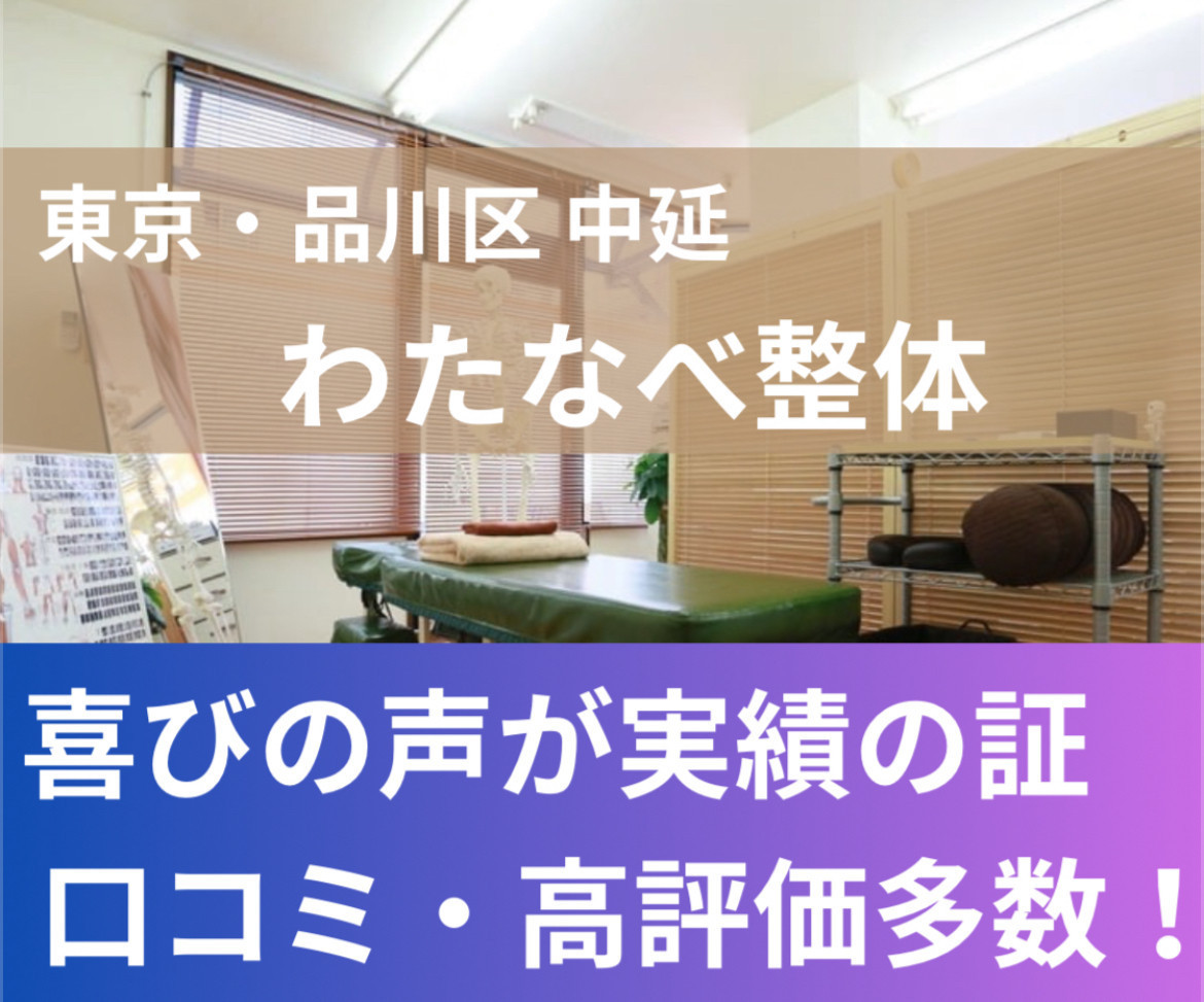 中延・戸越公園の腰痛・肩こり専門整体院