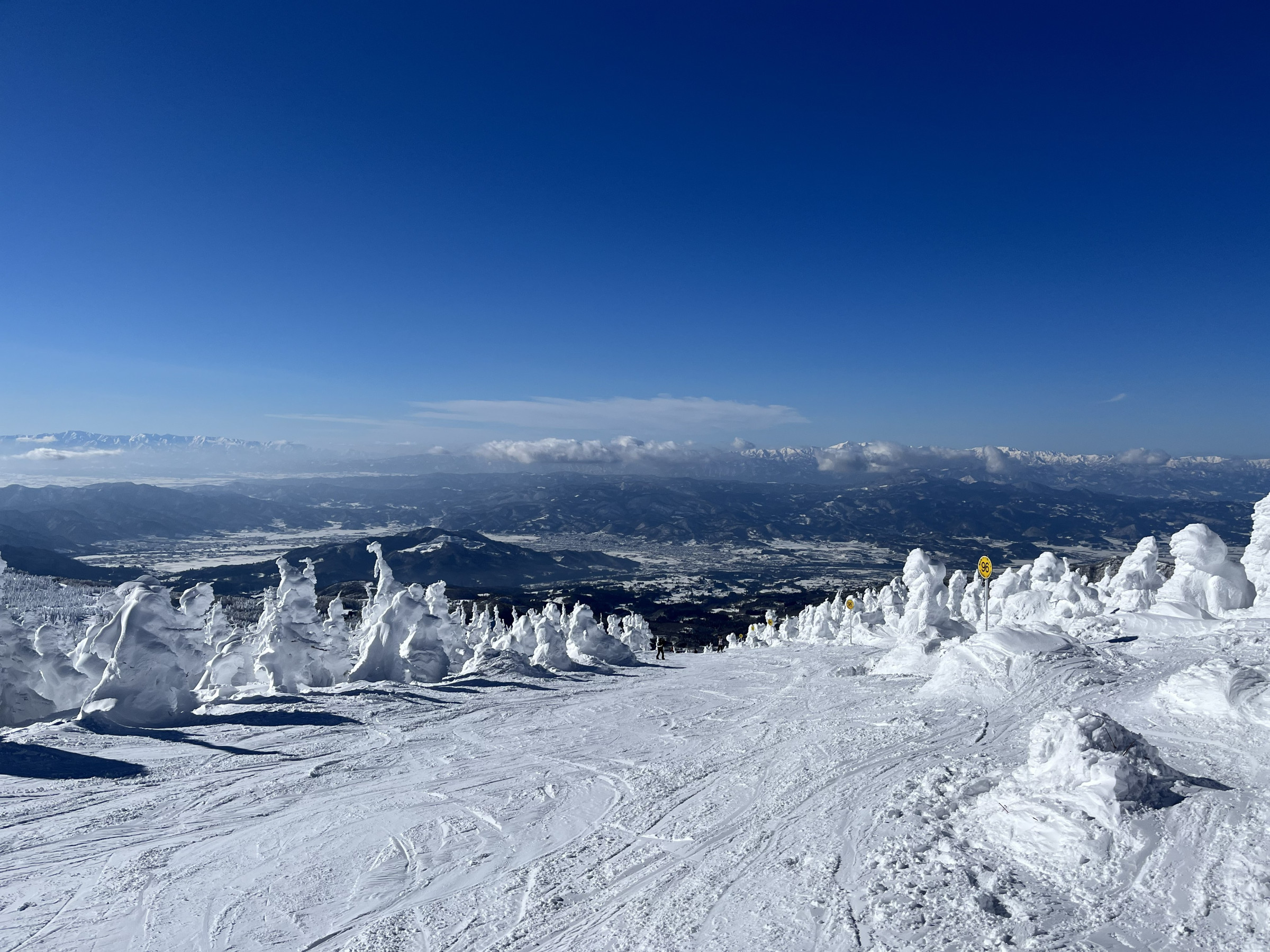 蔵王スキー場からの眺望
