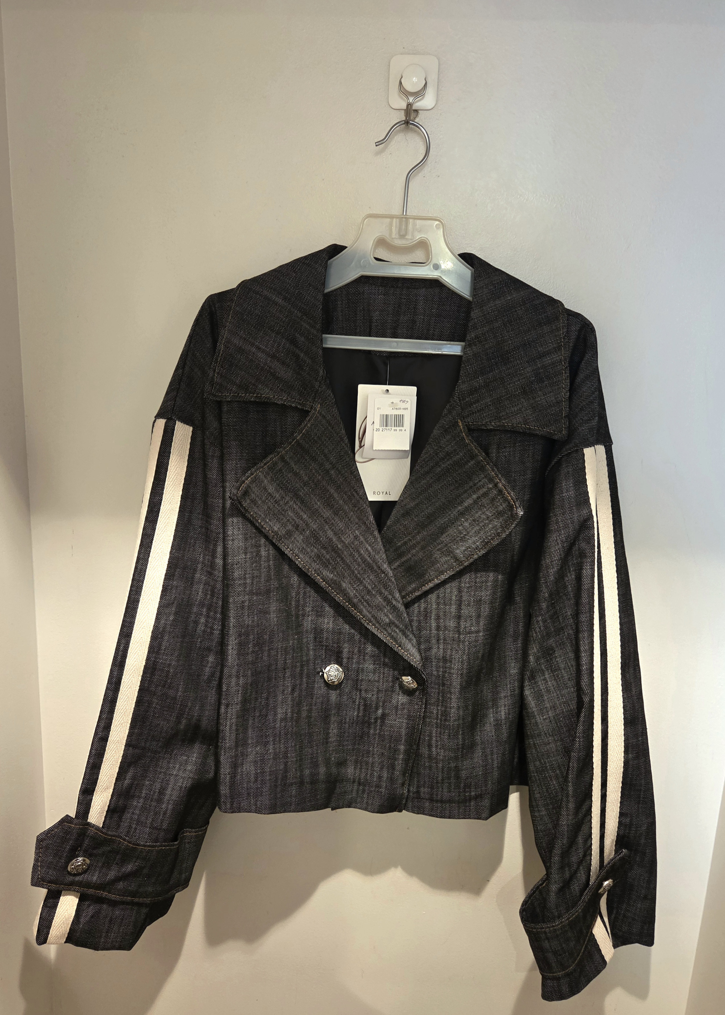 ラインデニムジャケット　Royal   ¥17.500