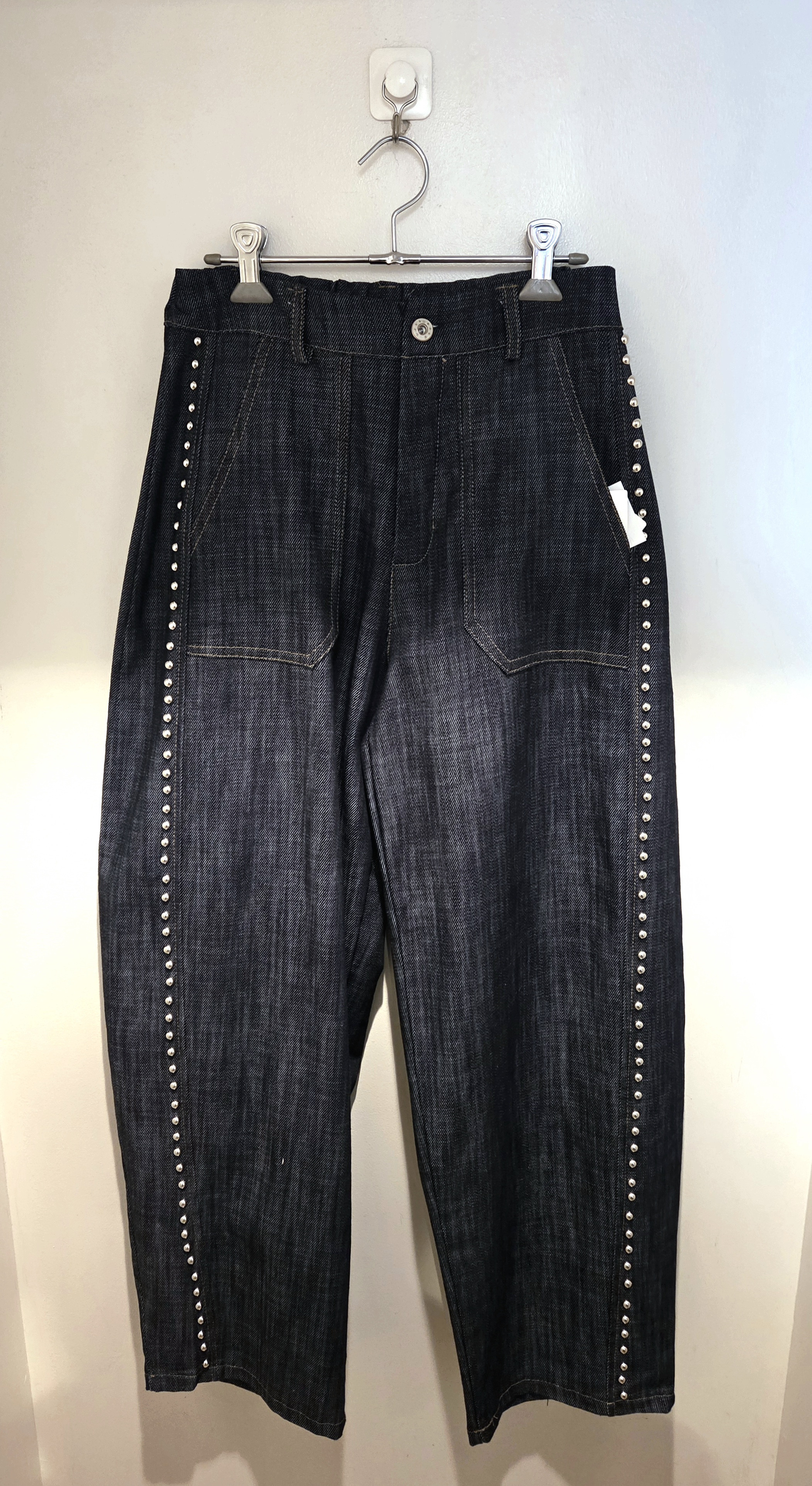 サイドスタッズデニム　Royal   ¥16.500