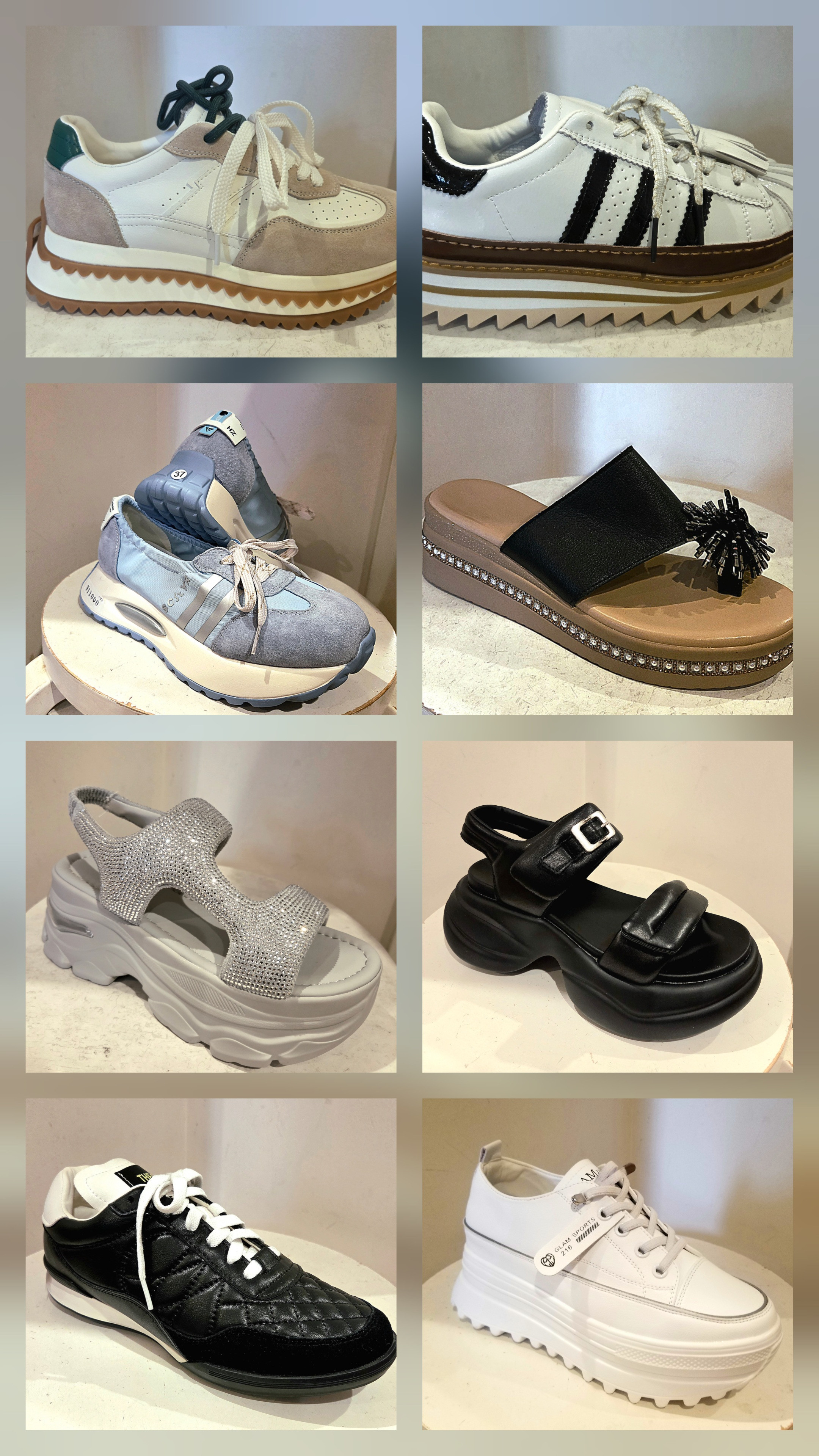 スニーカー¥11.000   サンダル¥8.800