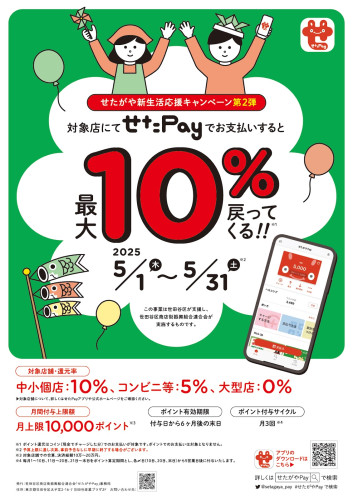せたPay１０％還元キャンペーン