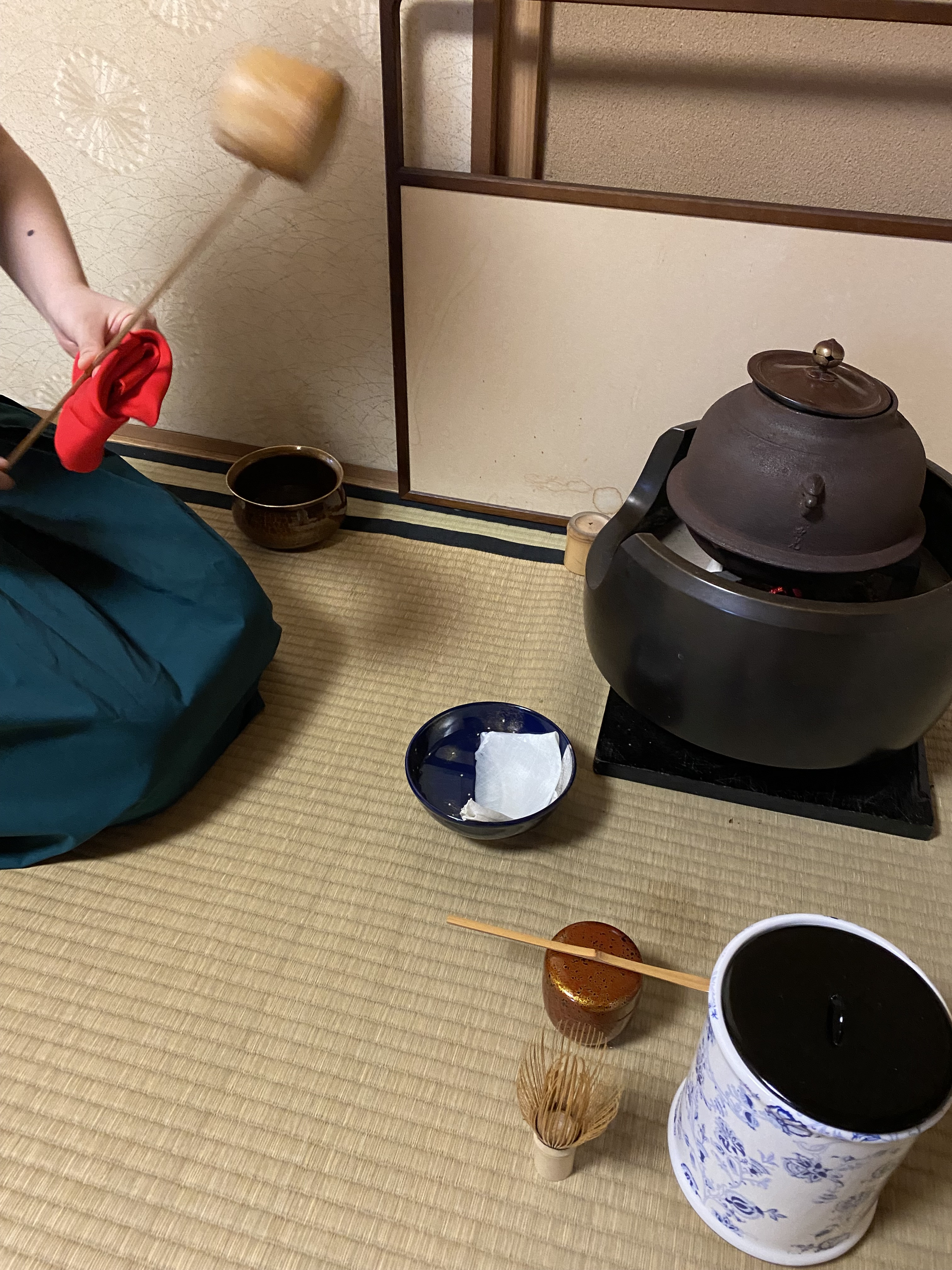 洗茶巾のお点前を…